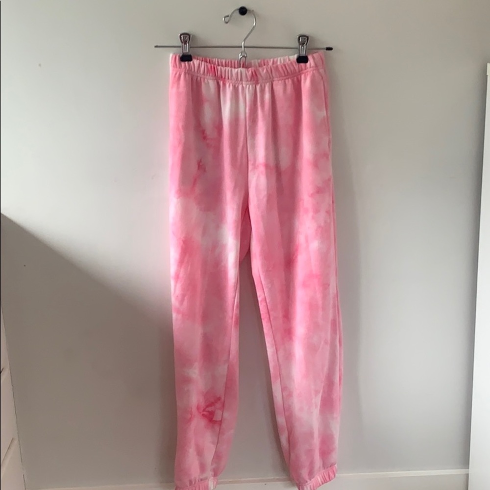 Pink Tie Dye Sweatpants